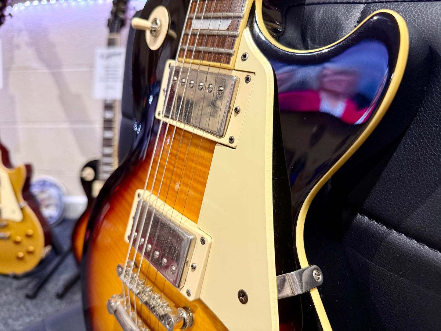 🌟 2016 Epiphone Les Paul Standard Plus Top Pro~ Vintage Sunburst~ 🌟