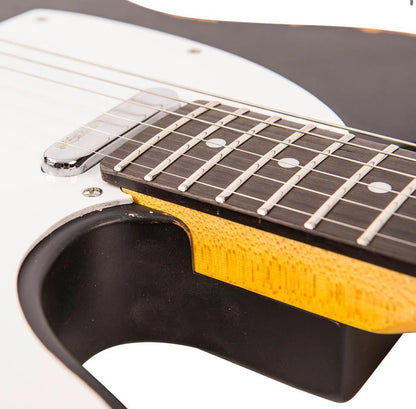 Vintage V62 ICON Telecaster Electric Guitar ~ Distressed Black