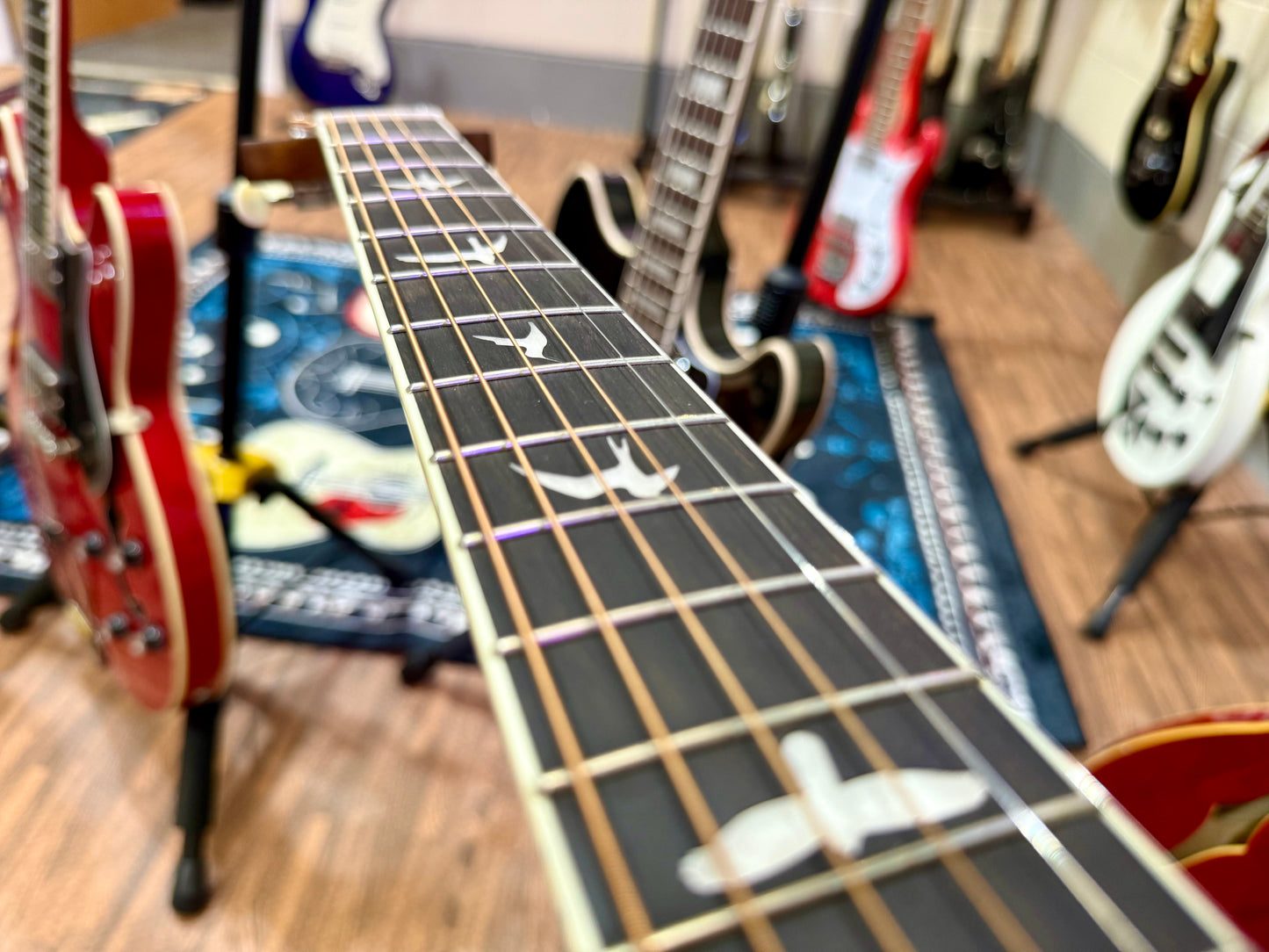 🦅 MINT 2020 🦅 PRS SE P20E Tonare Parlor~Electro Acoustic~ Satin Mahogany + Bag