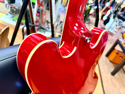 🍒LATEST 2026🍒 EKO Fusion Cherry Red Semi-Hollow Electric Guitar~ 335 Style!