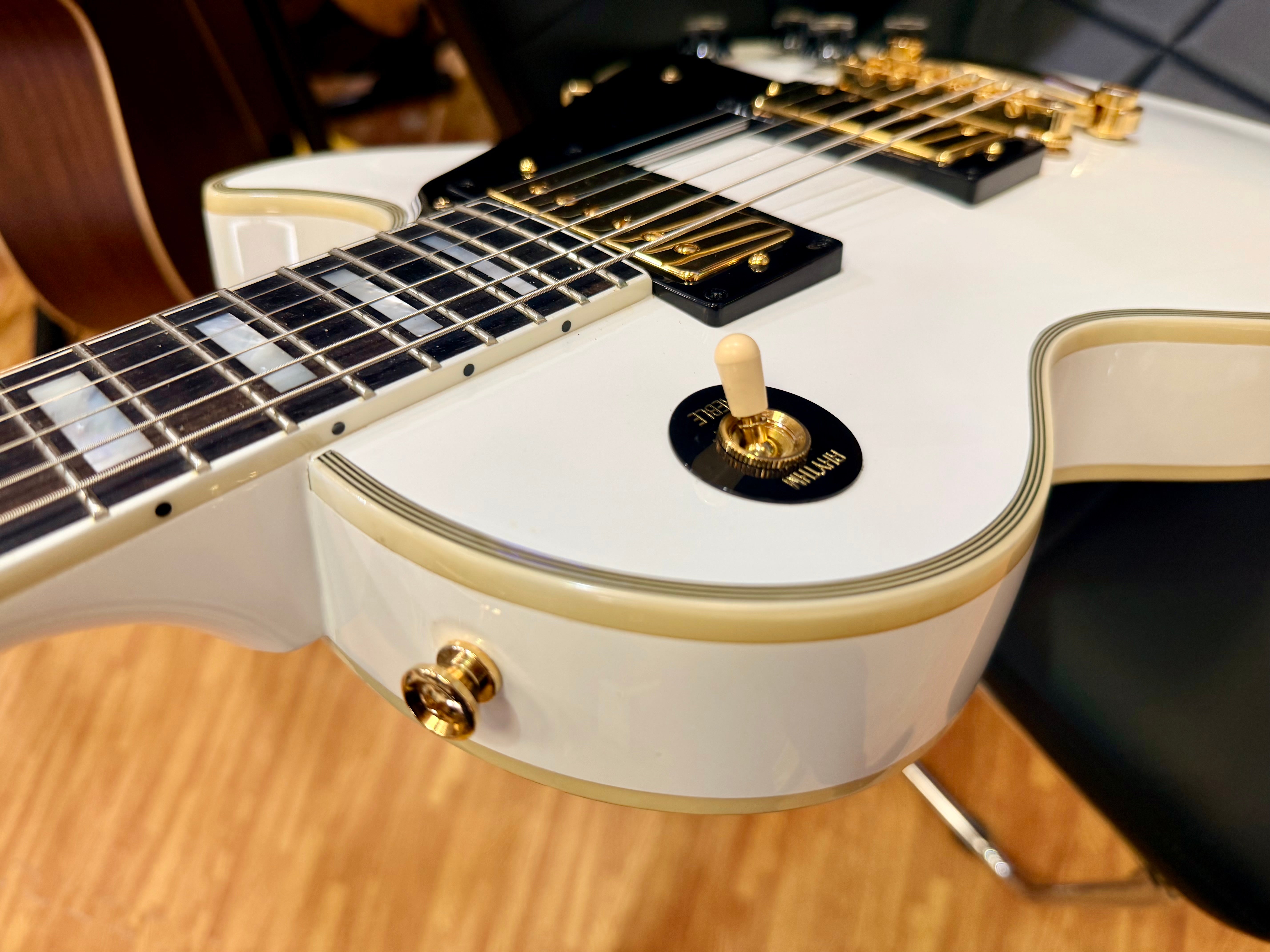 🔥2024🔥 Epiphone Inspired By Gibson Custom Les Paul~ Alpine White~ USA Pickups!
