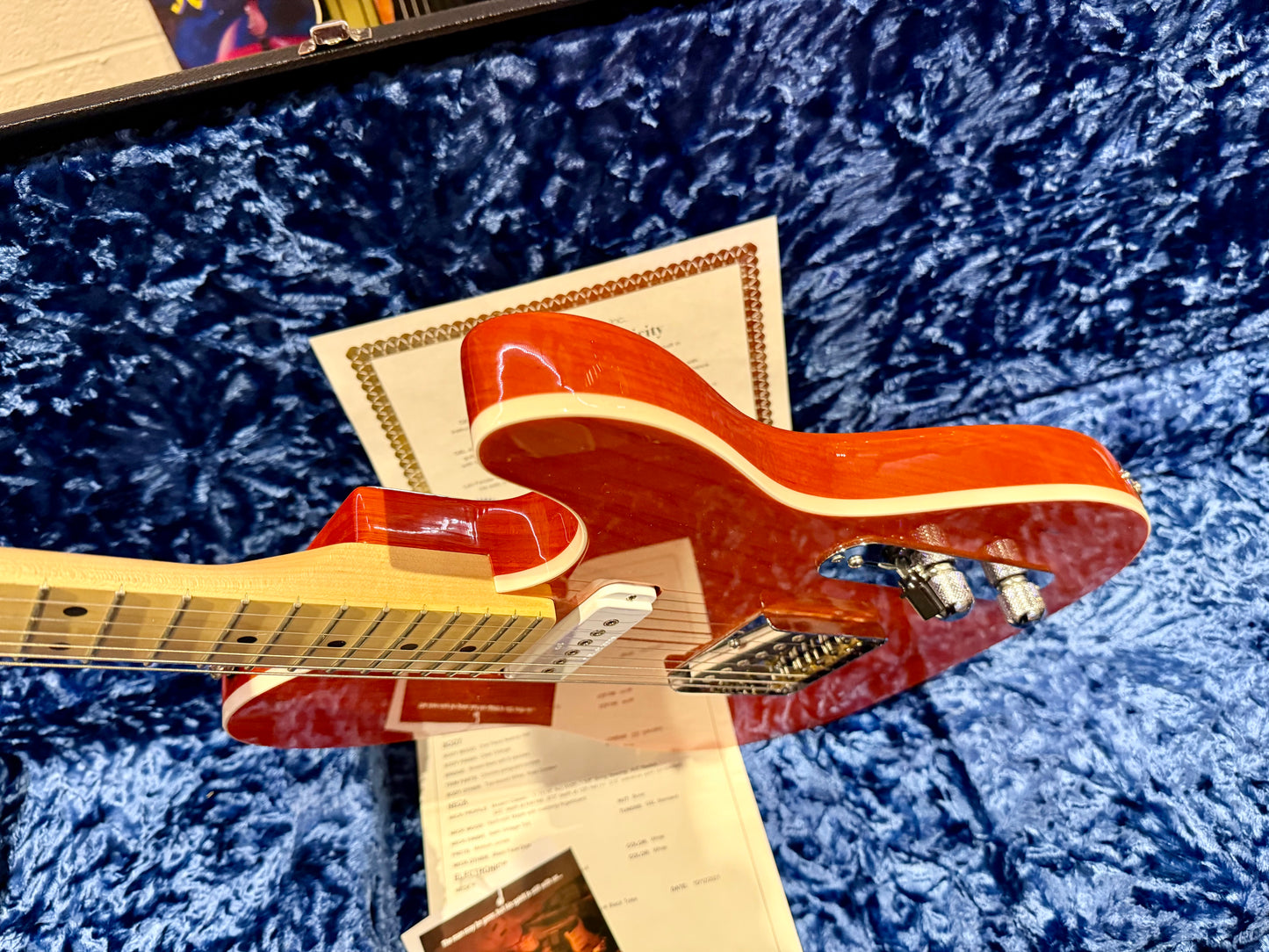 🌟FULLERTON USA🌟 G&L Asat Classic Custom~ Leo Fender~ Ltd Edition Orange~ COA!