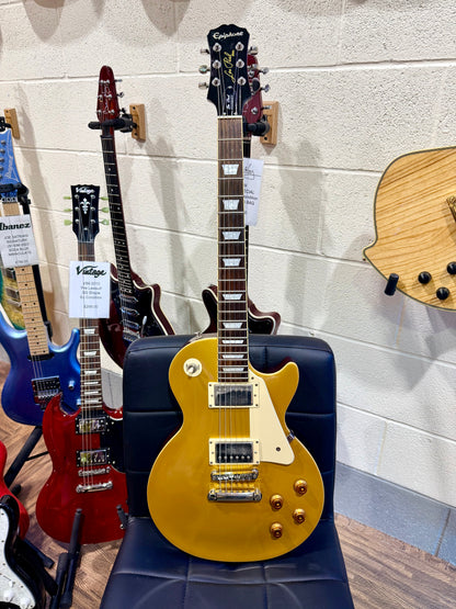 🌟2015🌟 Epiphone Les Paul Standard Gold Top~ Electric Guitar~ Lovely Condition!