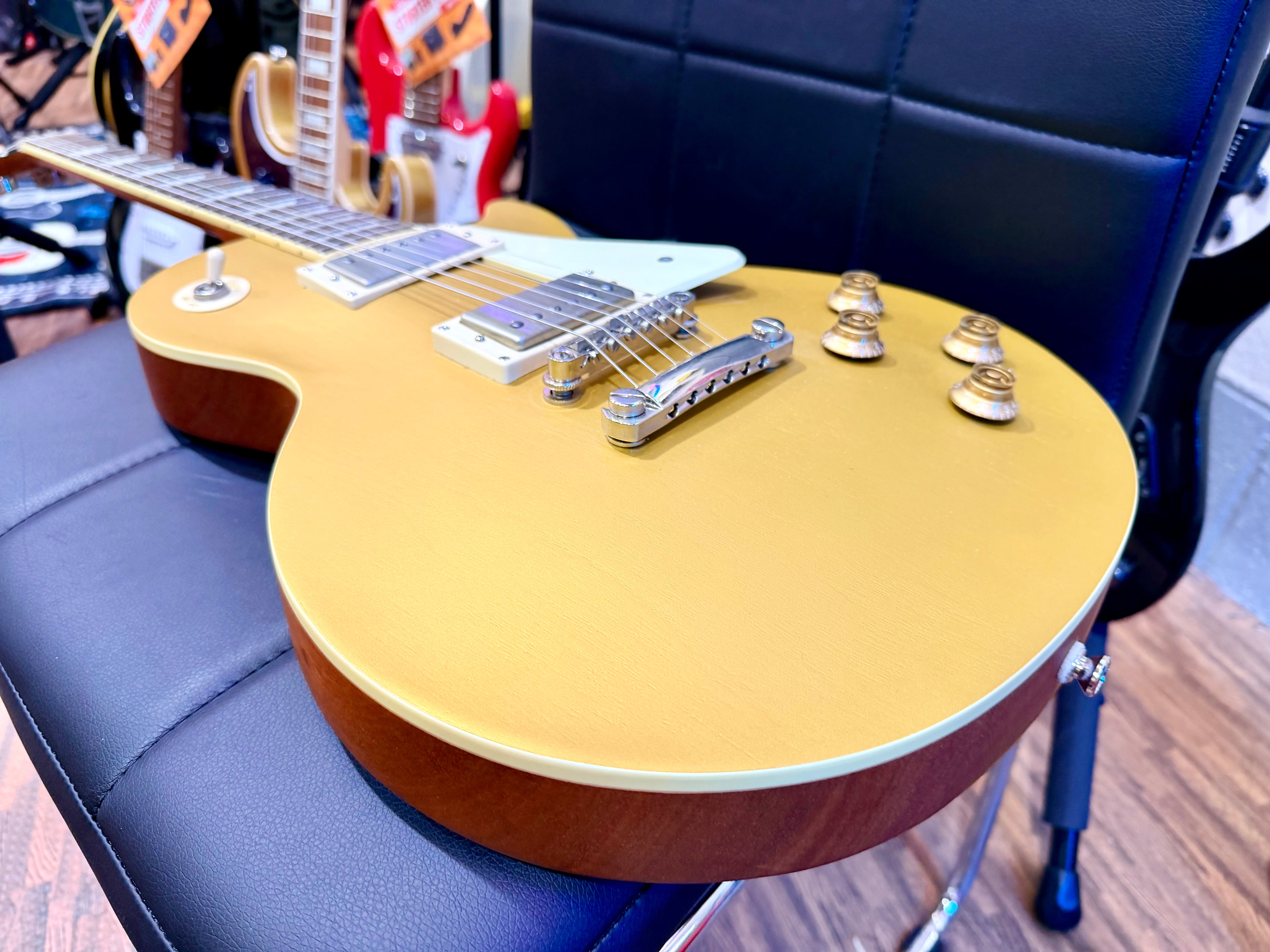🌟2021 UPGRADED🌟 Epiphone Les Paul Classic Worn Metallic Gold~ Iron Gear P’ups!