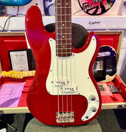 🎸PERFECT STARTER BASS🎸 Stagg P Bass Precision Style~ Gloss Red Electric Bass!