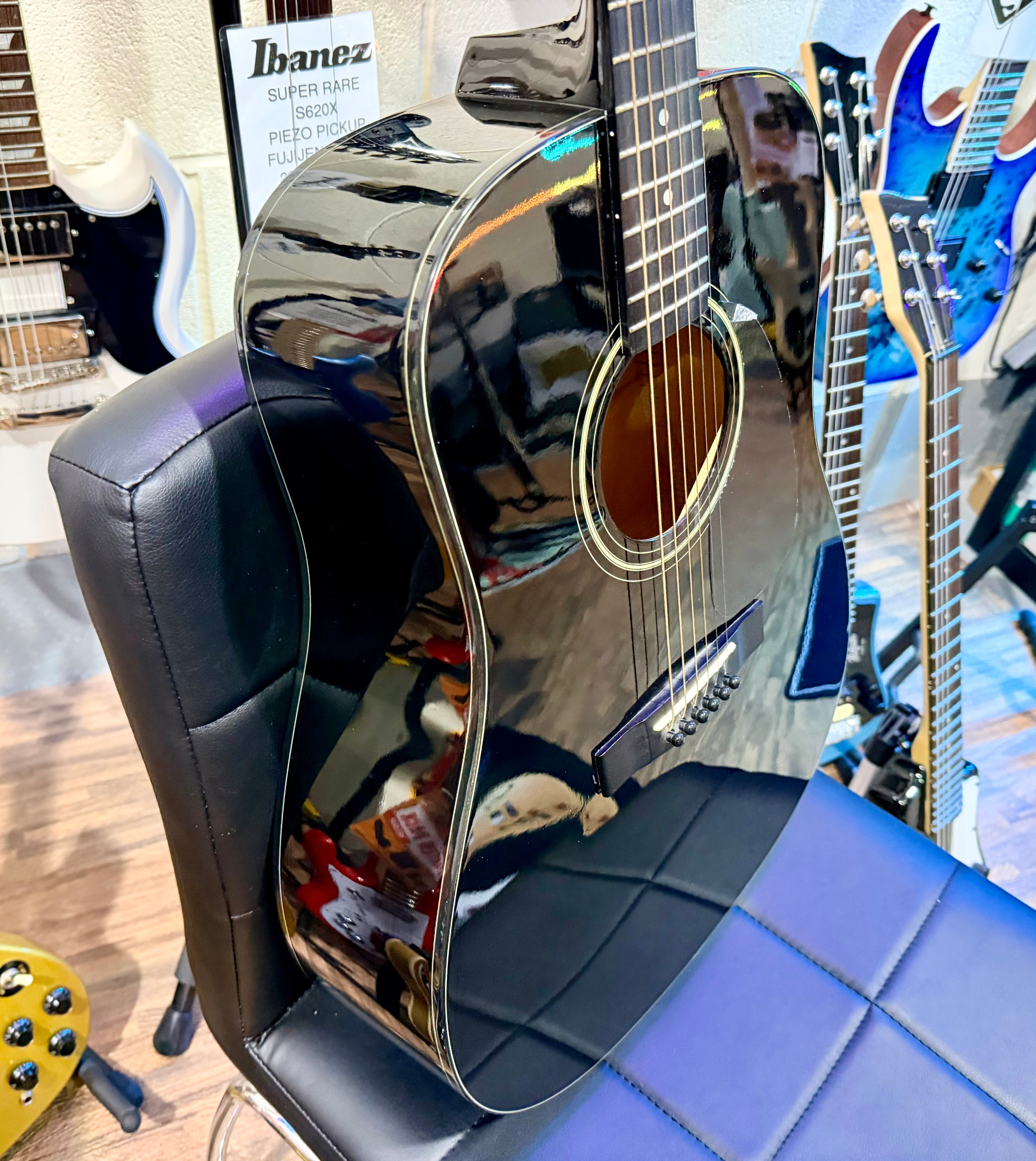 🎸PERFECT STARTER🎸 Fender DG-5 BLK Acoustic Guitar~ Full Size~ Gloss Black!