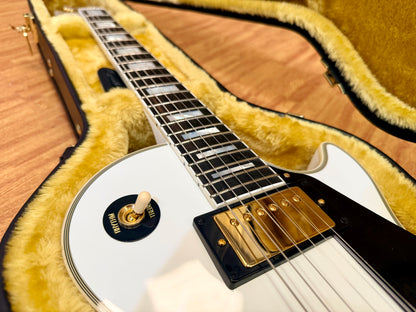 🔥2024🔥 Epiphone Inspired By Gibson Custom Les Paul~ Alpine White~ USA Pickups!