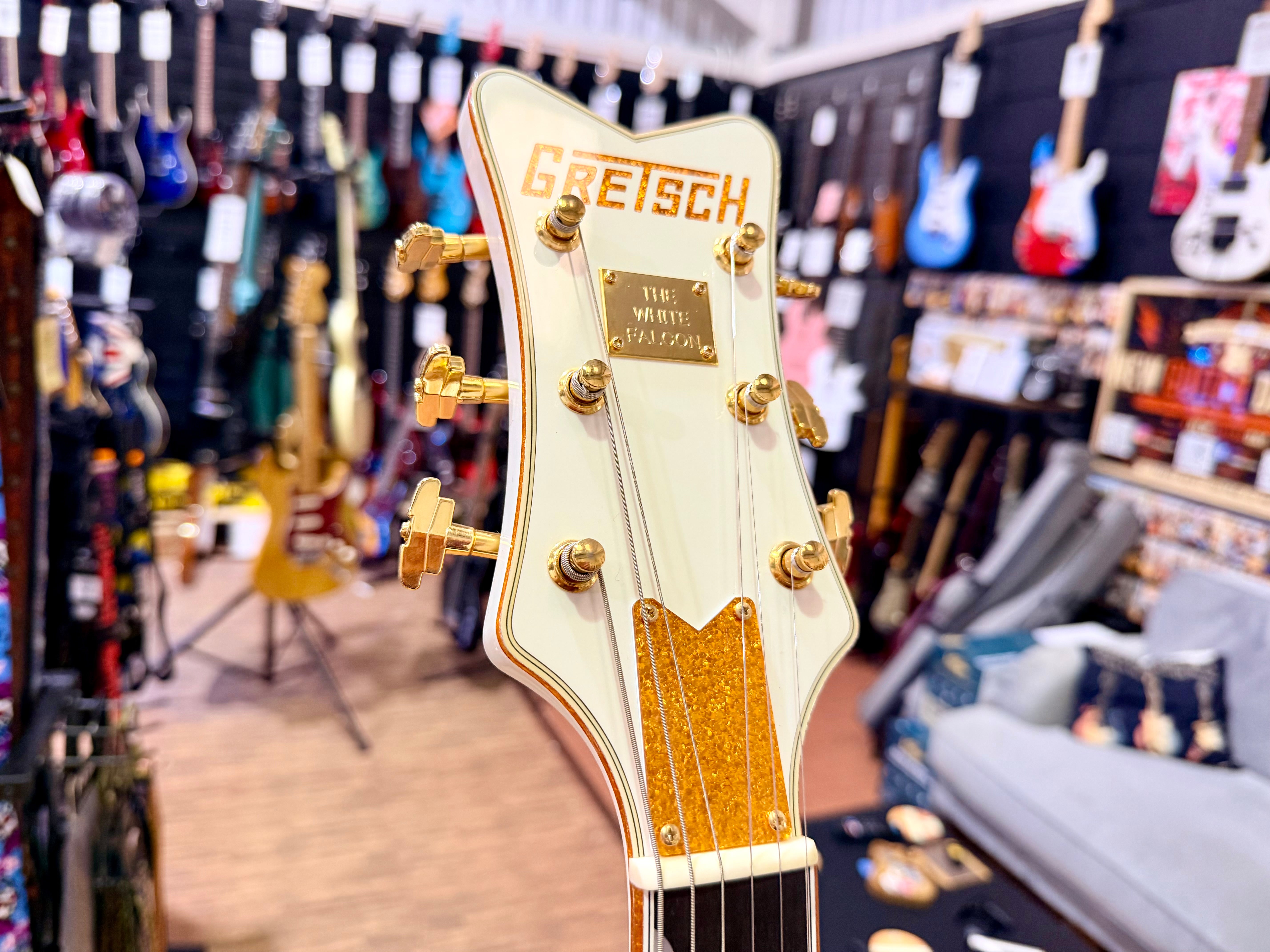 ✨MINT✨ 2013 Gretsch G6136T White Falcon MIJ~ Japan~ Bigsby~ Case & Docs~ Gold!