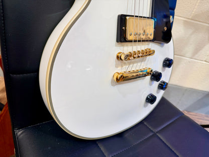⚡️MINT 2021⚡️ Epiphone Les Paul Custom Guitar~ Alpine White~ Inspired By Gibson!