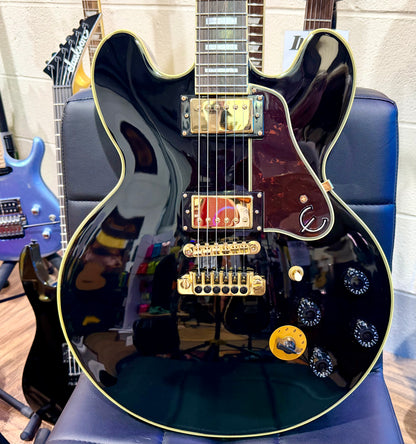 🔥MINT🔥 Epiphone B.B. King Lucille Guitar~ 2016~ Ebony Black~ Semi-Hollowbody!