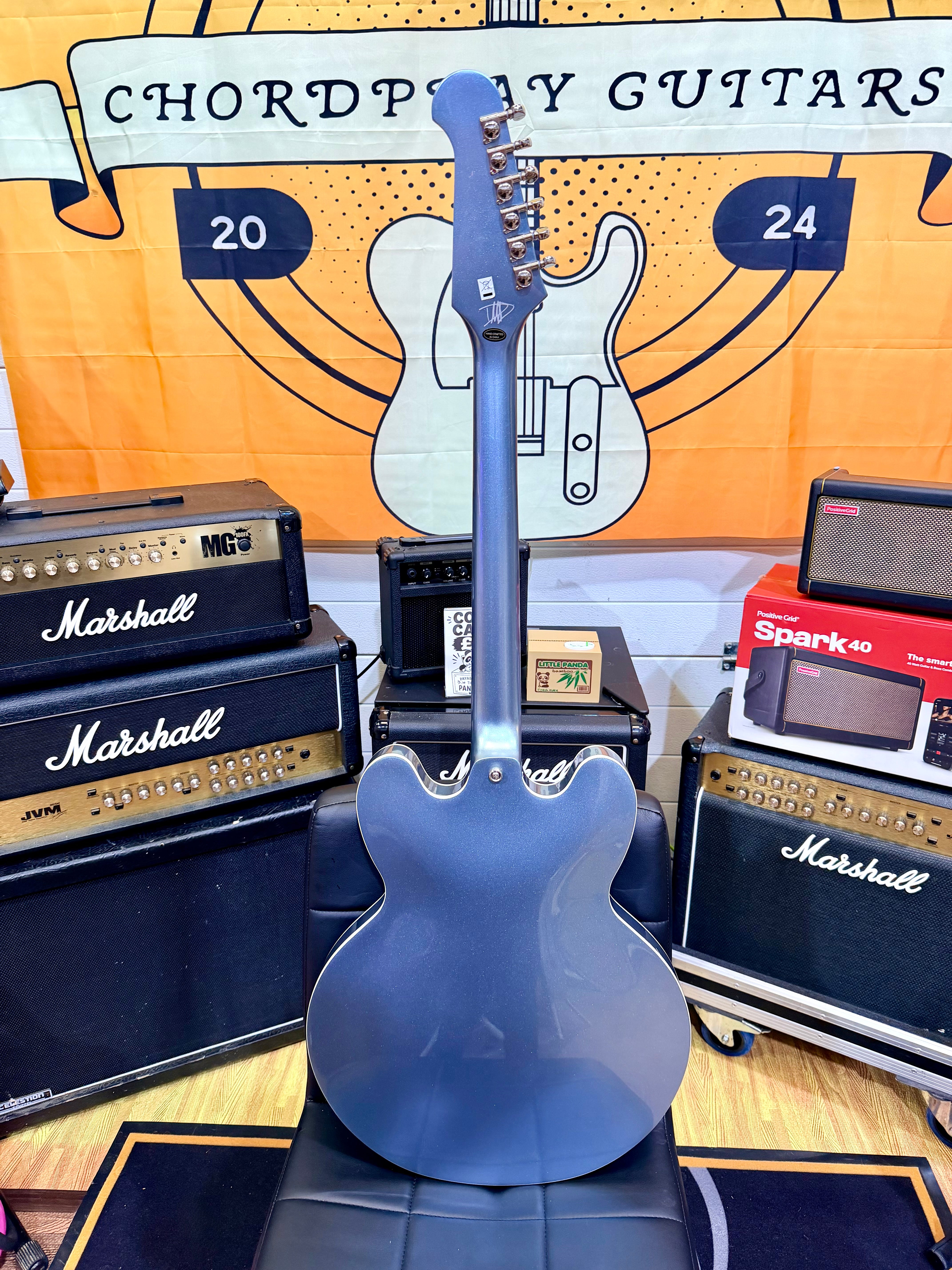 ⚡️2024⚡️ Epiphone Artist Dave Grohl DG-335~ By Gibson Custom~ Pelham Blue!