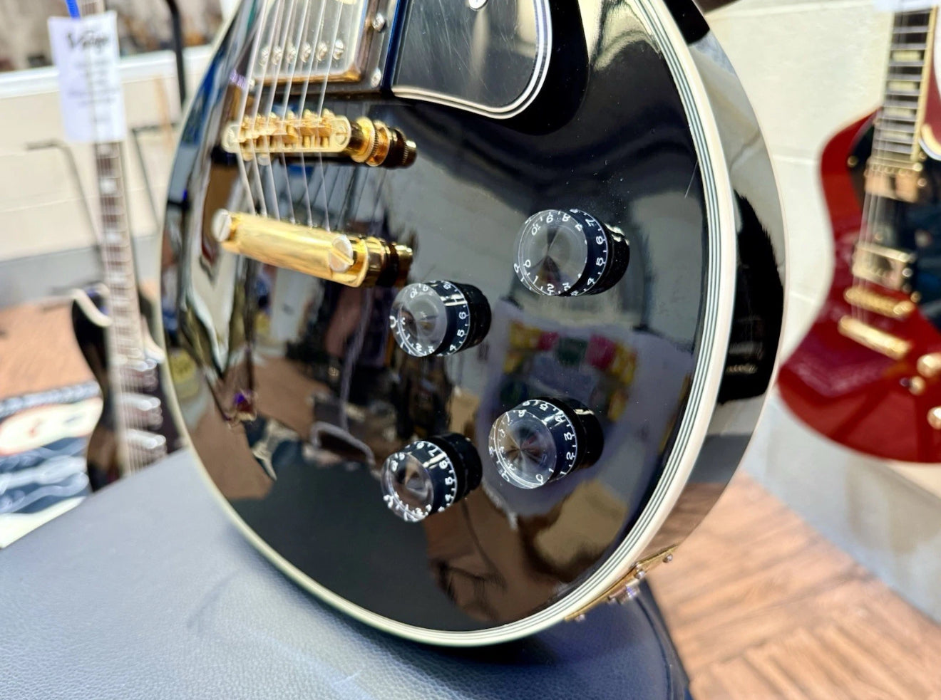 🔥1997 Korea🔥  Epiphone Les Paul Black Beauty Custom~ Exceptional Condition!