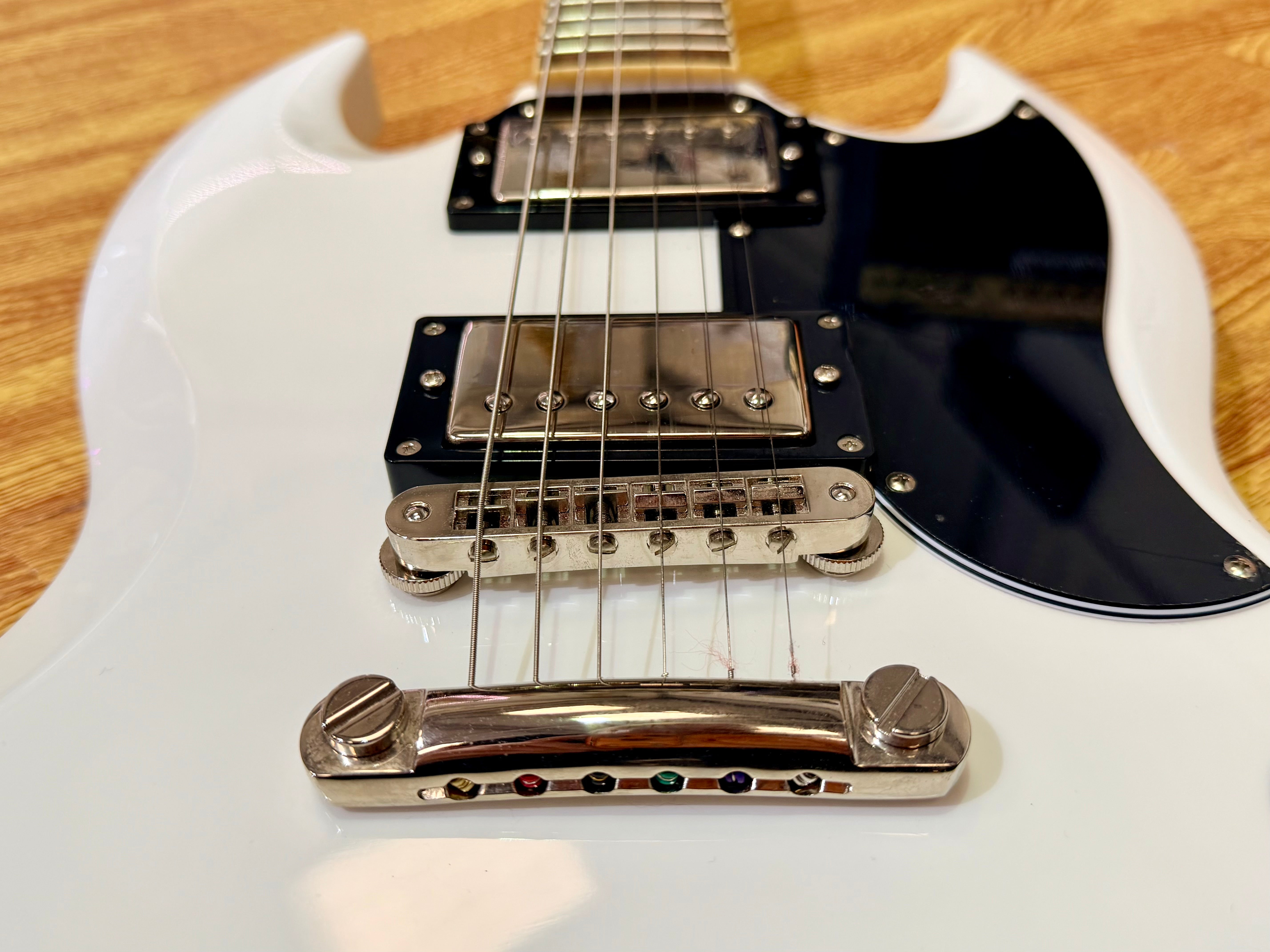 🔥2023🔥 Burny RSG-60 ’63 Alpine White SG Electric Guitar~ Near Mint~ Fernandes!
