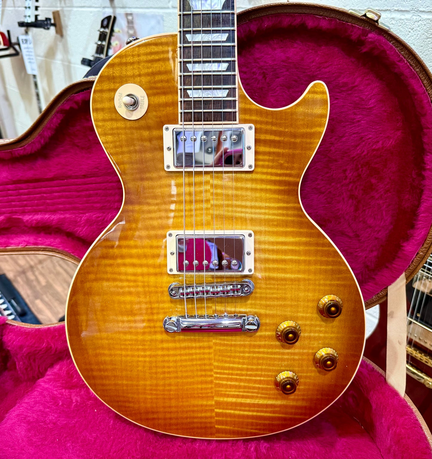 🔥2016 USA🔥 Gibson Les Paul Standard Honeyburst~ AAA Flame~ Hard Case & Candy!