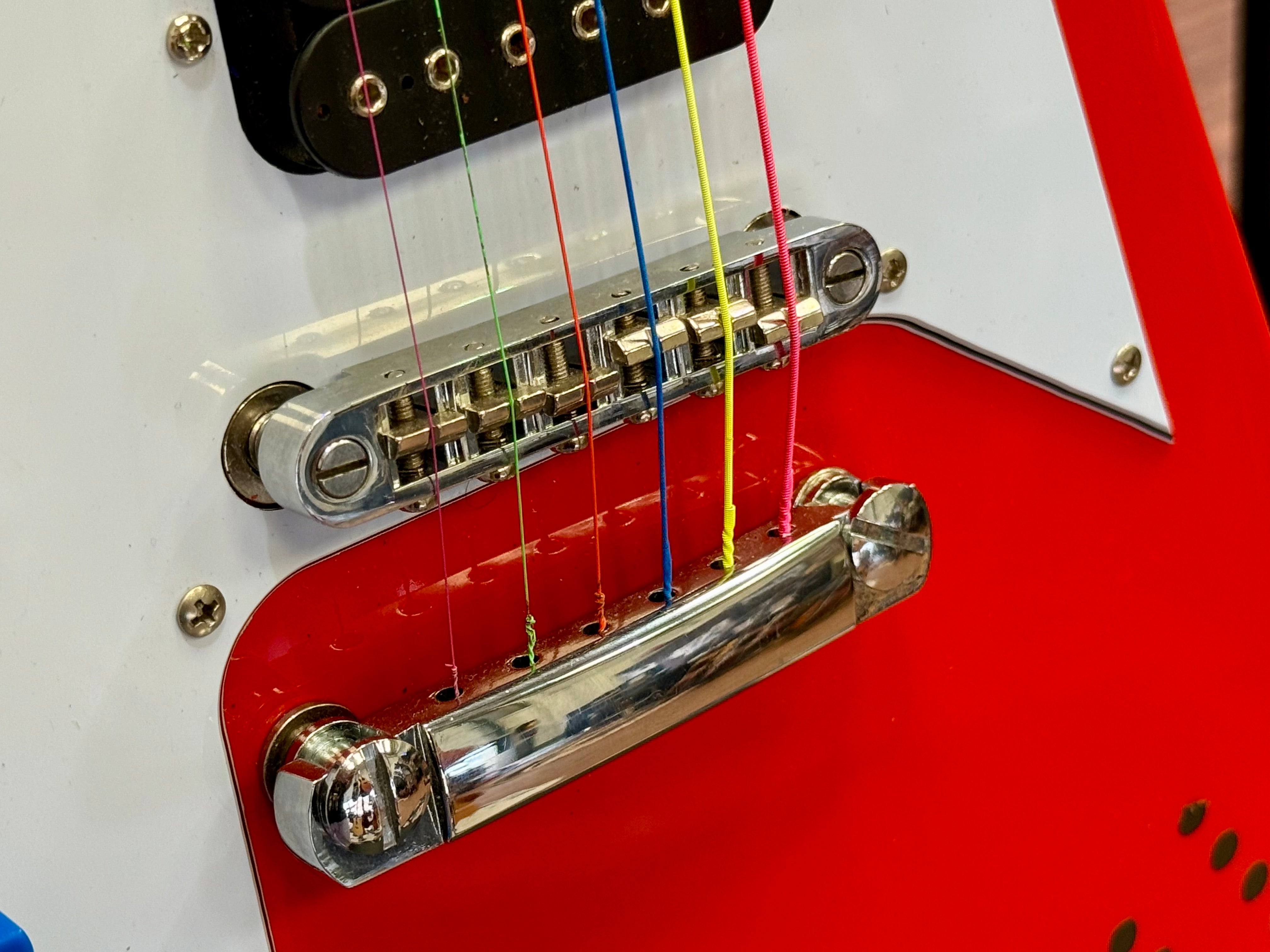 🔥DR WHO🔥 Custom Flying V Left Handed Guitar~ Doctor Who Tardis Lights~ Lefty!