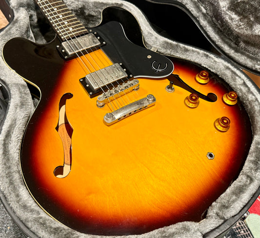 🌟2016🌟 Epiphone ES-335 Dot VS~ Vintage Sunburst Hollow-Body~ Hard Case!