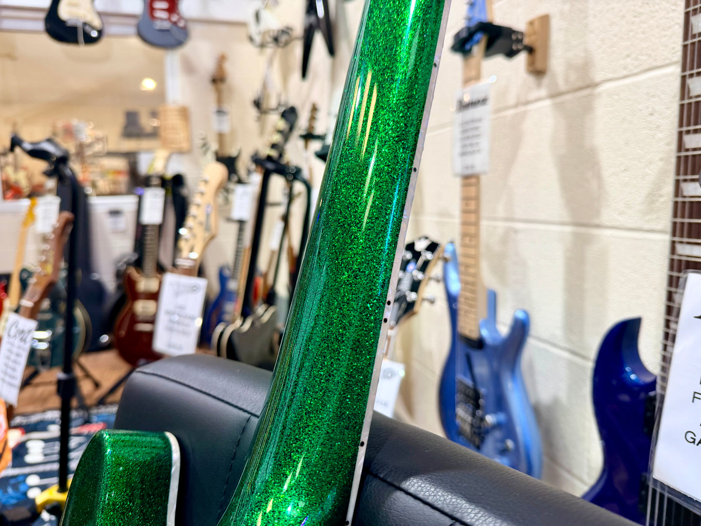 🔥MINT🔥 ESP LTD SCT-607 Baritone 7 String~ Stephen Carpenter Green Sparkle + Case