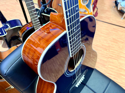 Brunswick BF200BL Mahogany Folk Acoustic Guitar~ Blue Gloss