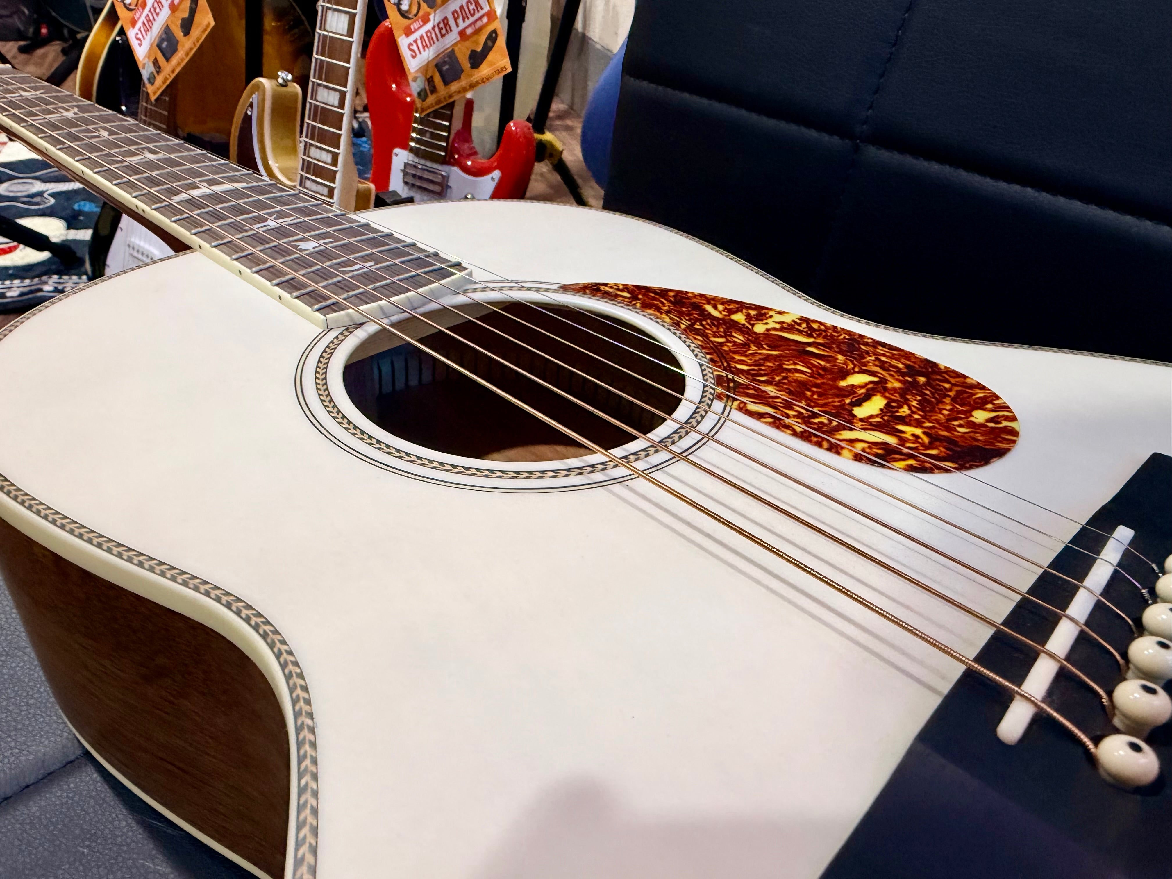 🌟2021🌟 PRS SE Tonare Parlour P20E Electro-Acoustic Guitar~ White + Gig Bag!