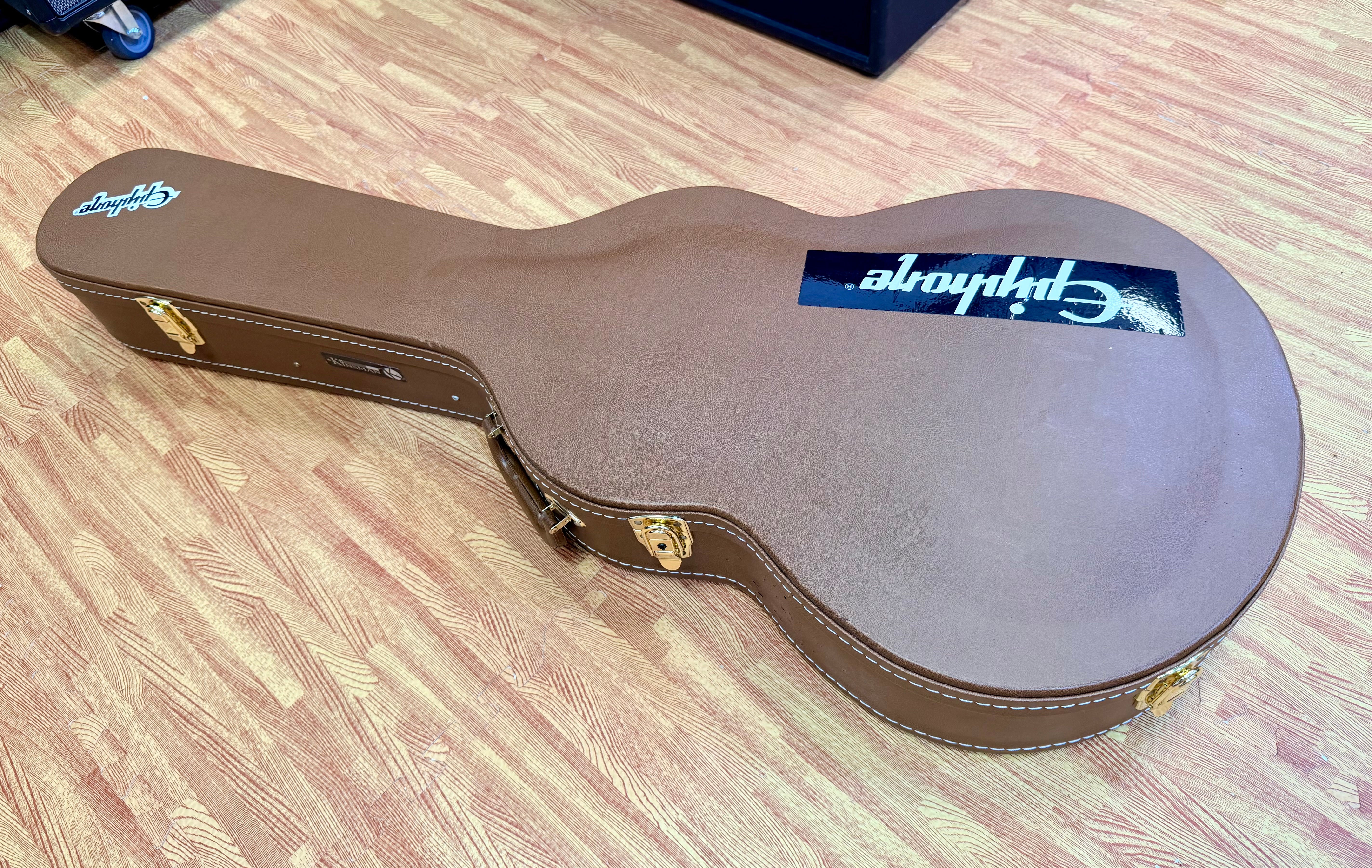 ✨2023✨ Epiphone Riviera Semi-Hollow Sparkling Burgundy~ Frequensator~ Hard Case