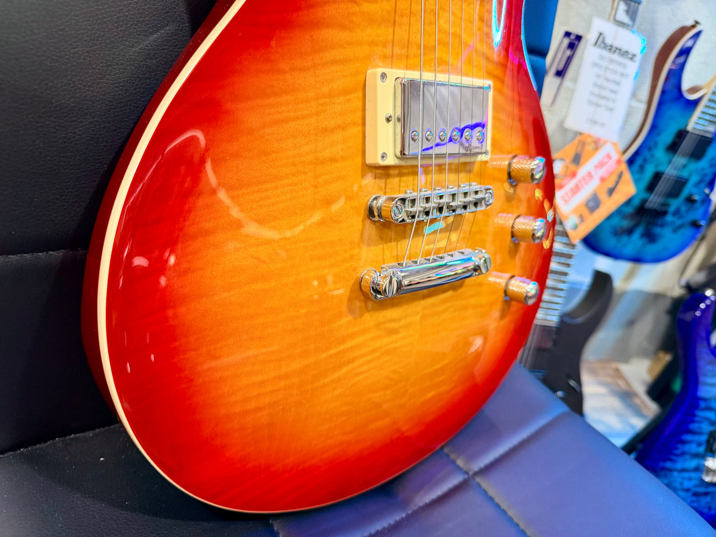 ☀️ Harley Benton SC Custom Line Singlecut Les Paul Electric Guitar~ Sunburst ☀️