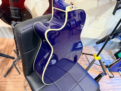 🔥NEW 2026🔥 Eko NXT A100CE Electro-Acoustic Guitar~ See Thru Blue~ Latest Model