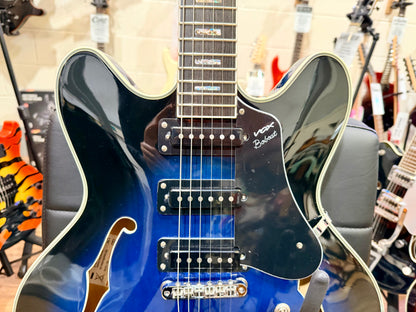 🔥MINT🔥 Vox Bobcat S66 Semi-Hollow ‘335’ Bigsby~ Blue Burst~ 2022 Korea 3 Pickup!