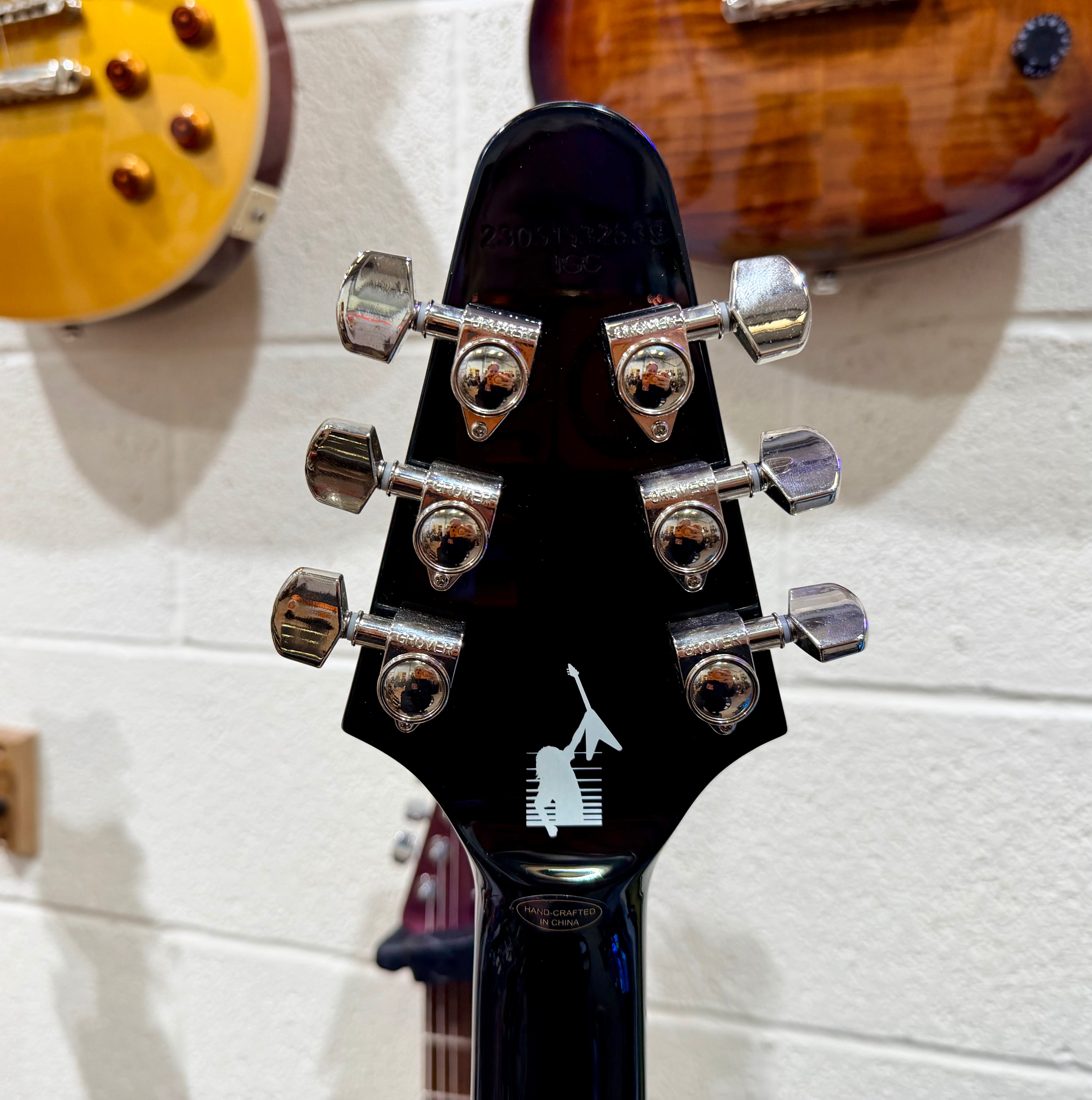 🔥MINT🔥 Epiphone Kirk Hammett 1979 Flying V Ebony~ Inspired By Gibson~ Hard Case