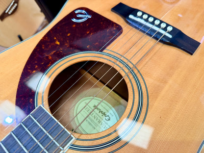 ⚡️2017⚡️ Epiphone AJ-220S/N Acoustic Guitar Natural~ Solid Top Dreadnought!