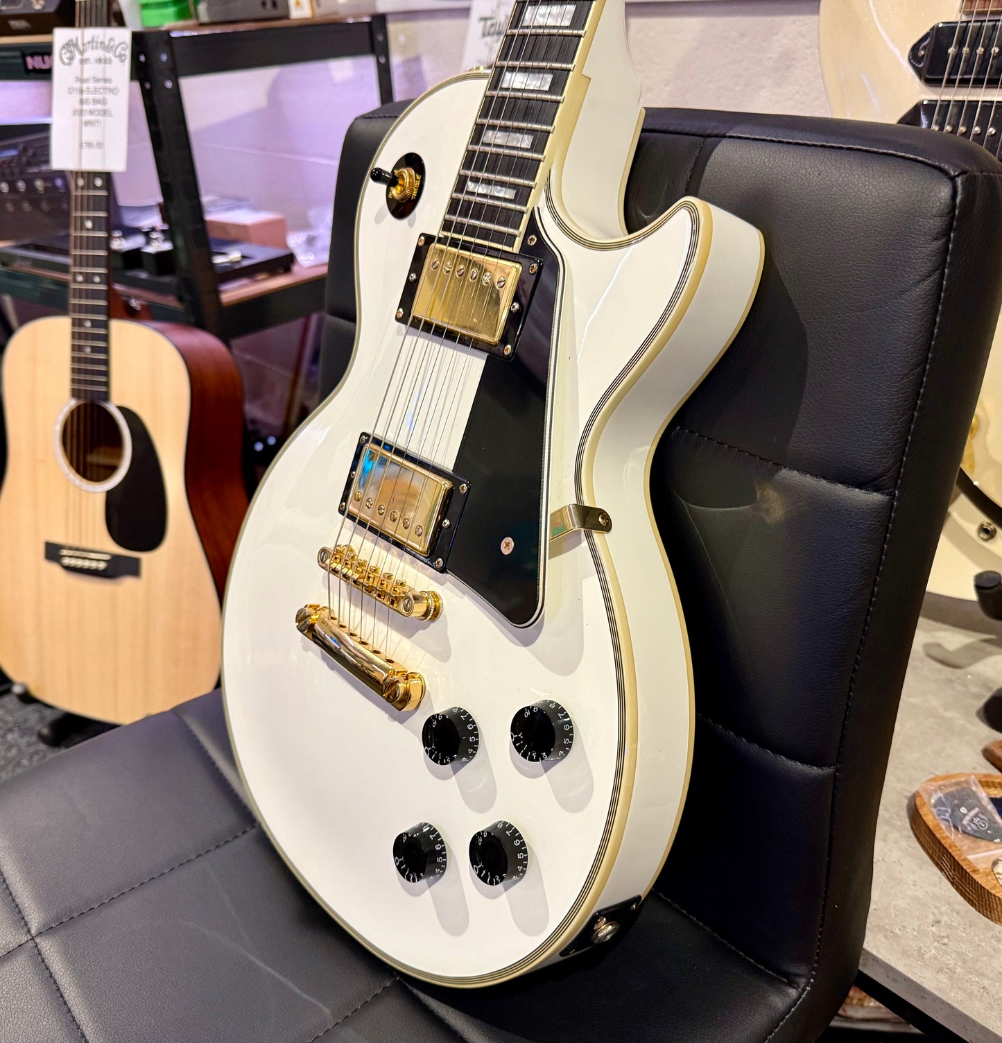 🌟LIMITED EDITION🌟 Epiphone Les Paul Custom Lite~ Alpine White & Gold~ 2019!