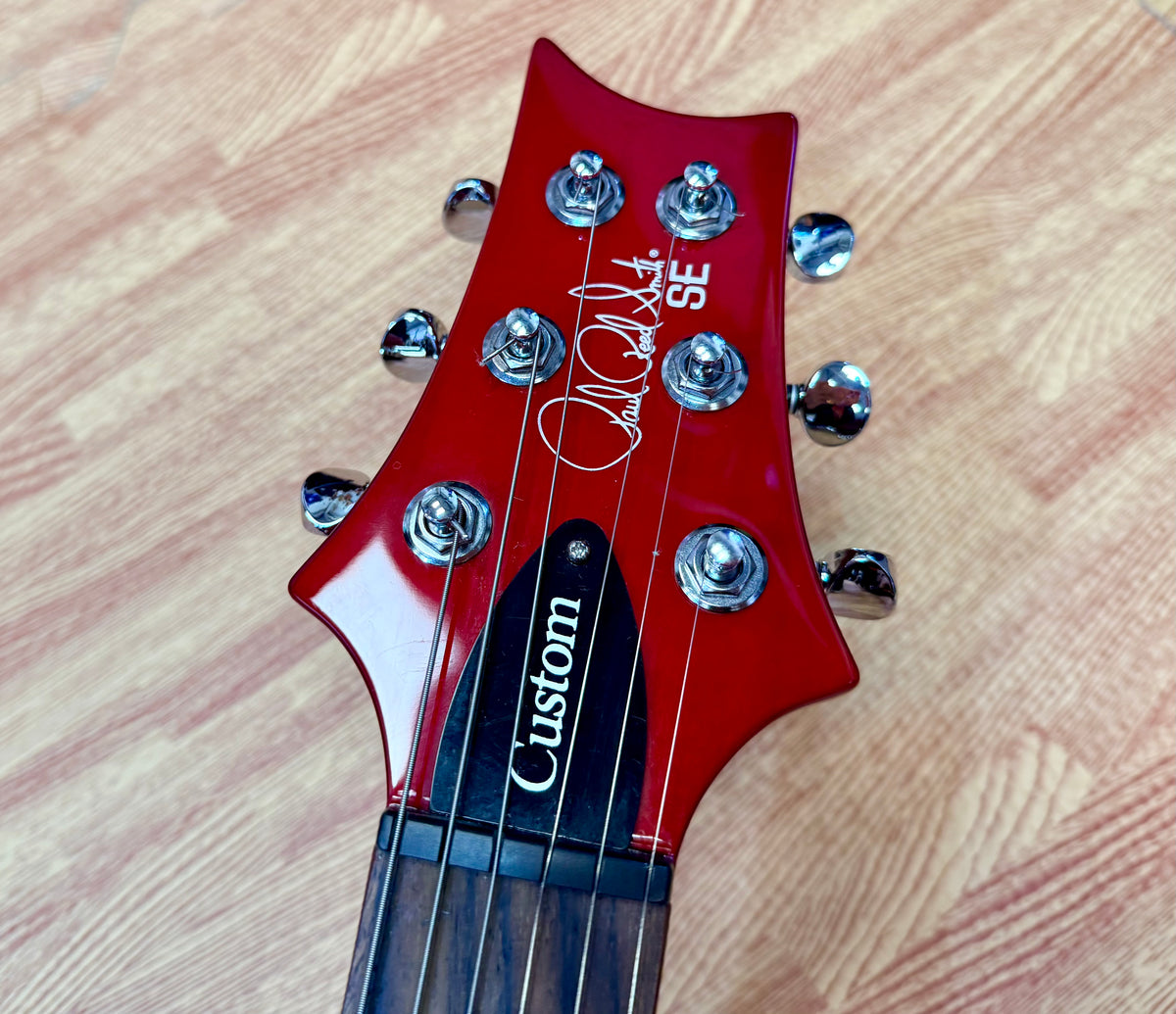 🌟2024🌟 PRS SE Custom 24-08 Charcoal Red Burst~ Locking Tuners & Gig Bag!