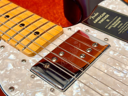 ✨2025✨ Fender American Vintage II 1972 Telecaster Thinline~ 3-Colour Sunburst!