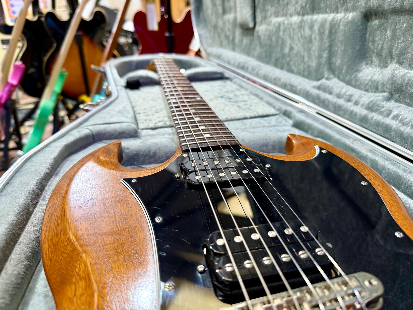 🌟2020🌟 Gibson SG Tribute~ Natural Walnut Finish~ Hiscox Hard Case~ USA Made!