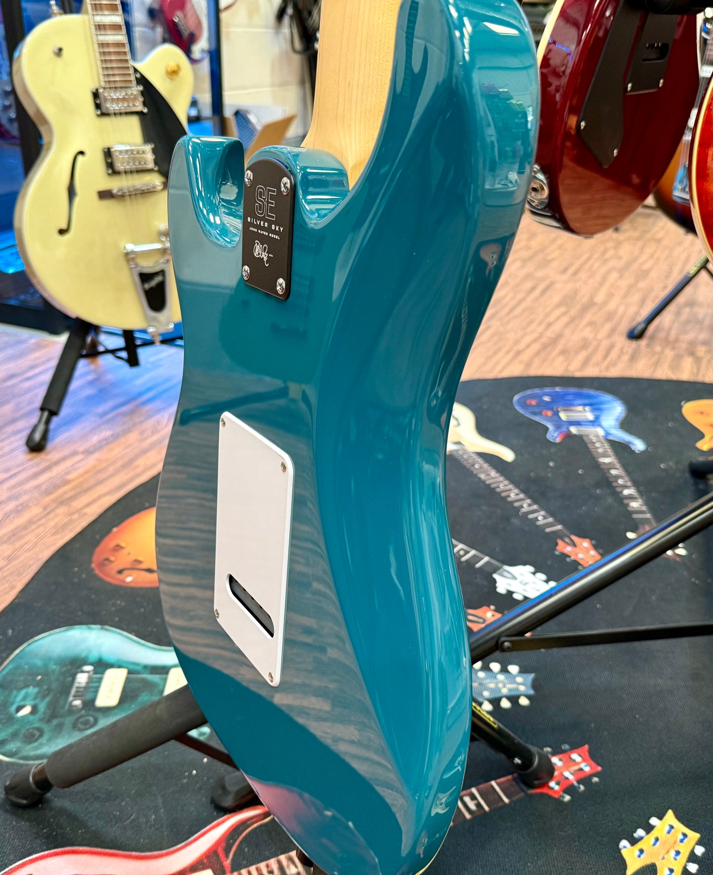 🦅 BRAND NEW 🦅 PRS Silver Sky SE Guitar~ John Mayer~ Nylon Blue + Gig Bag!