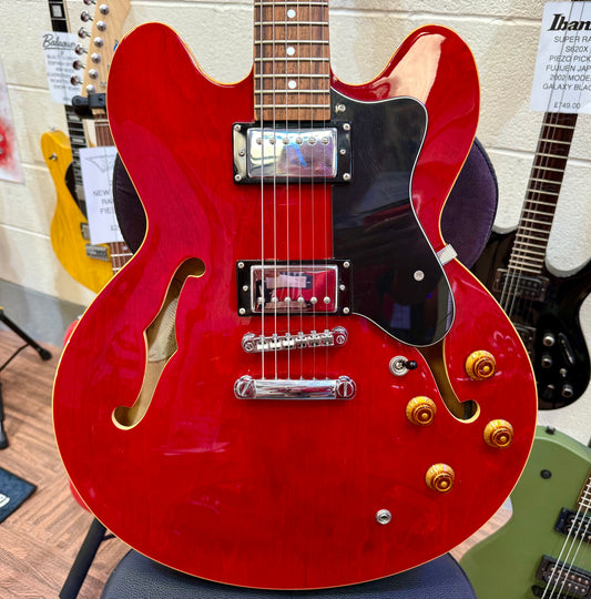 🎸LOVELY🎸 Tanglewood TH-502 CH~ Semi-Hollow Electric Guitar~ Cherry Red!