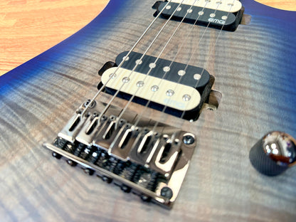 🔥 2023 🔥 Cort KX300 Electric Guitar~ Open Pore Cobalt Blue Burst~ EMG Pickups!