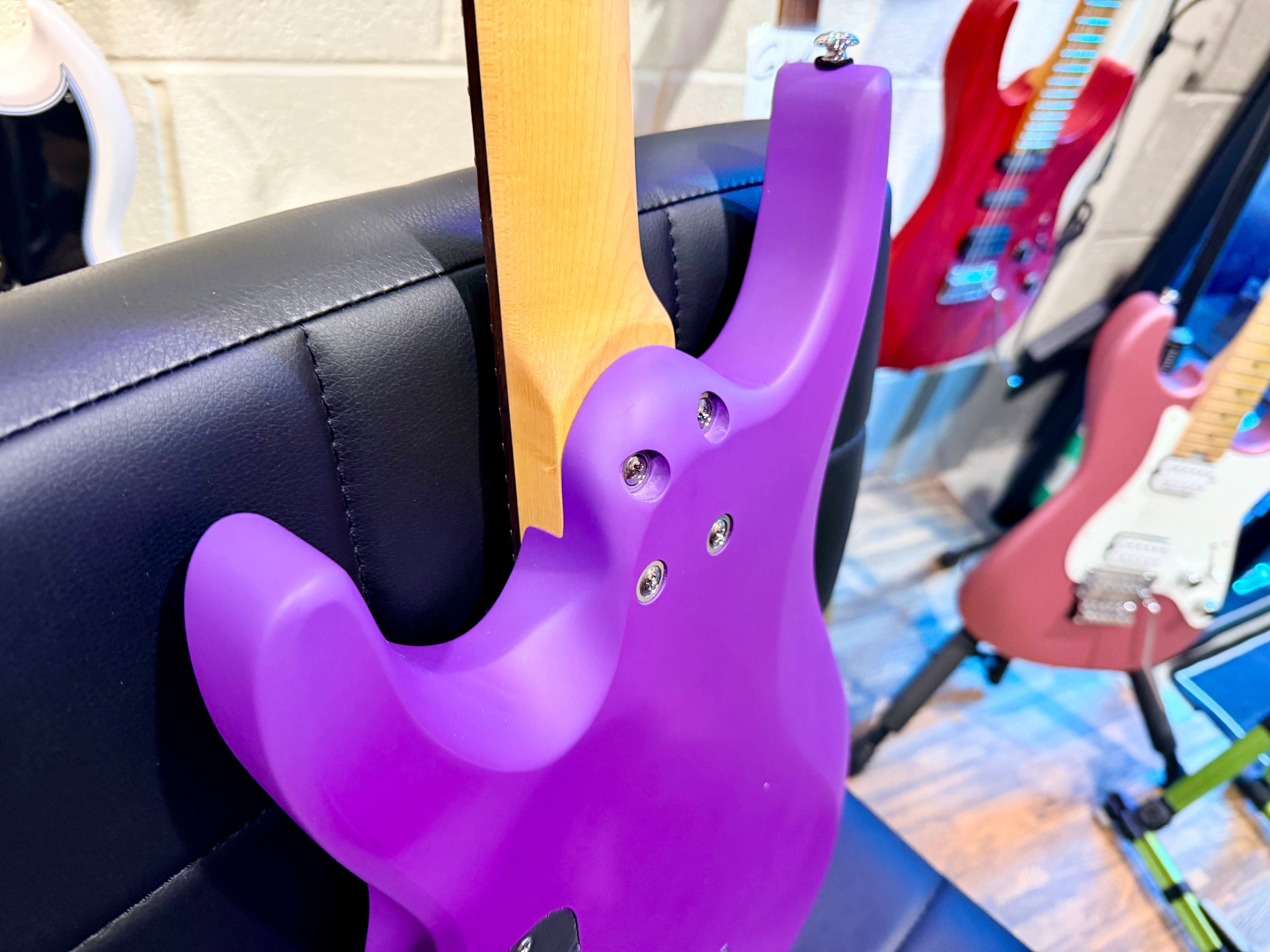 🔥NEW🔥 Schecter C-6 Deluxe~ Purple satin~ Diamond Pickups~ Electric Guitar!