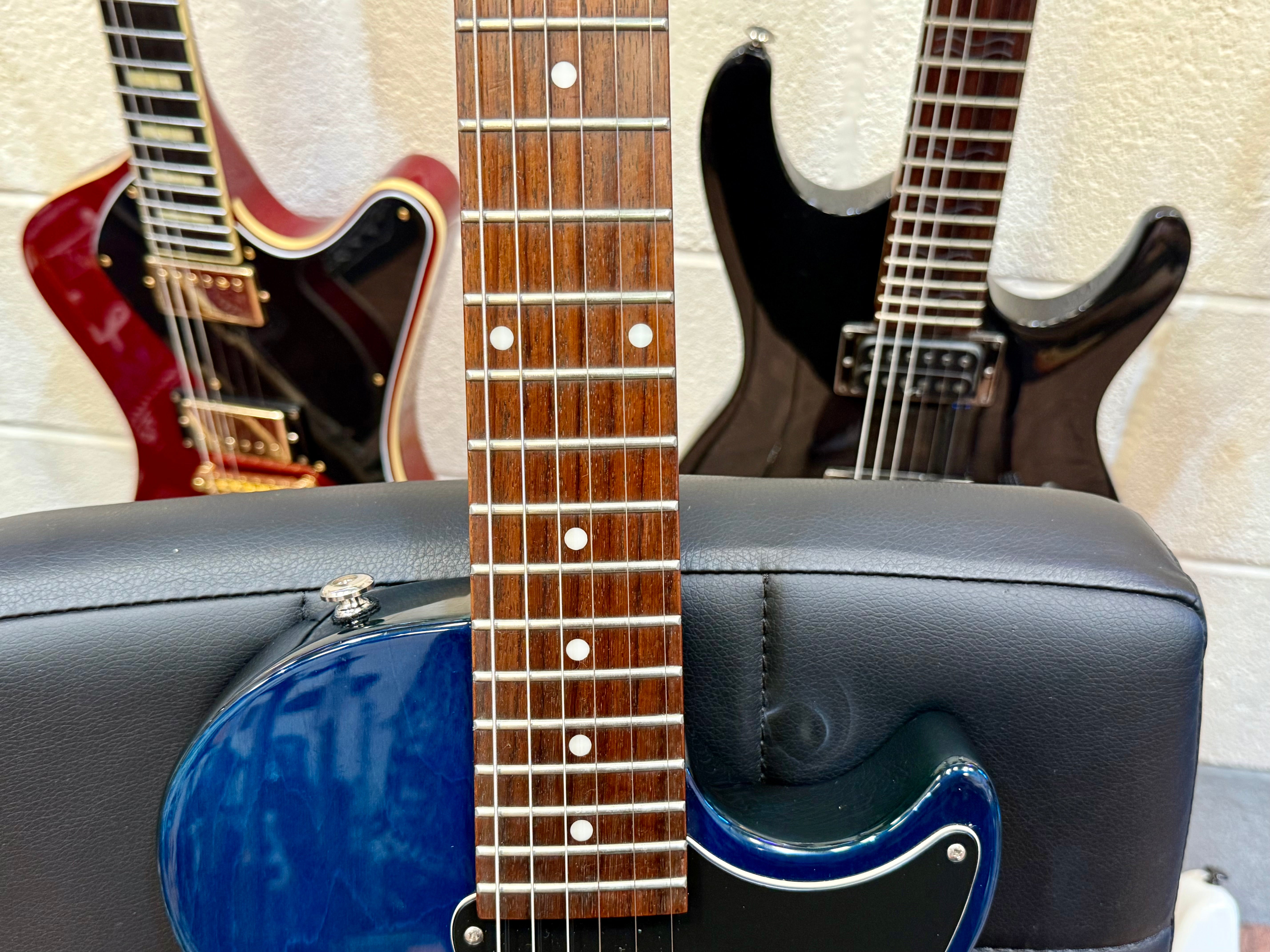 🌟RARE 2010🌟 Epiphone Les Paul Junior Ltd Edition Custom Shop~ Translucent Blue