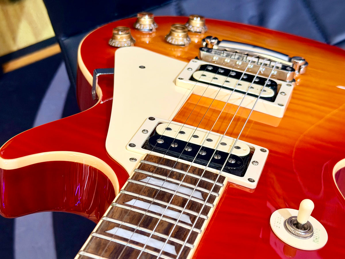 ☀️2023☀️ Burny RLG-55Z Heritage Cherry Sunburst Les Paul Electric Guitar!