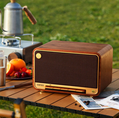 Edifier D32 Tabletop Retro Bluetooth Speaker Hi-Fi Hi-Res Audio 60W RMS - Brown
