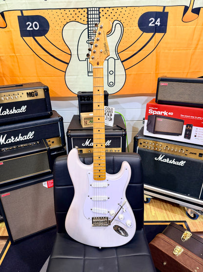 🔥EMG ACTIVE🔥 Squier Classic Vibe ‘50s Stratocaster In White Blonde~ EMG SA P’ups