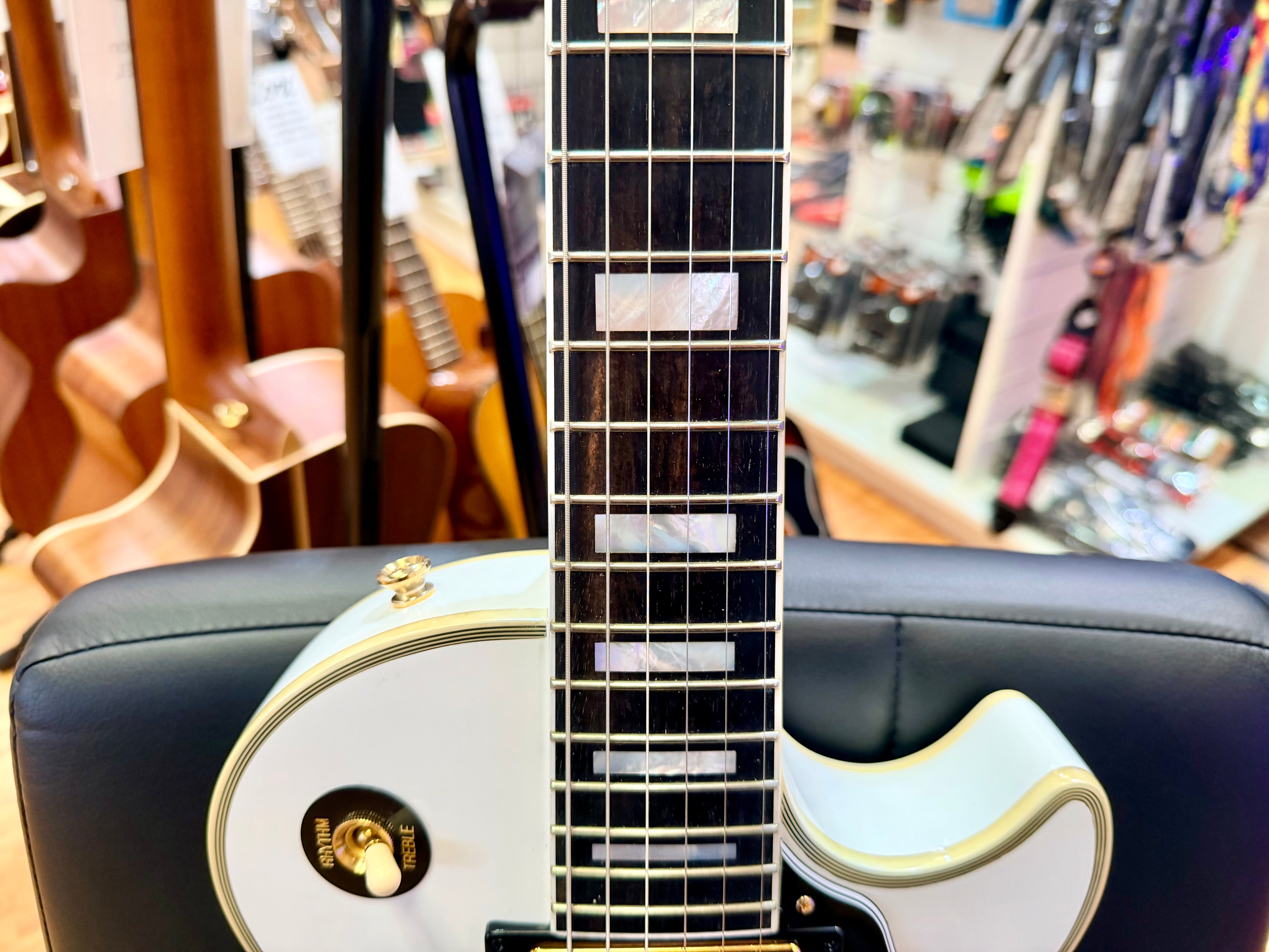 🔥2024🔥 Epiphone Inspired By Gibson Custom Les Paul~ Alpine White~ USA Pickups!