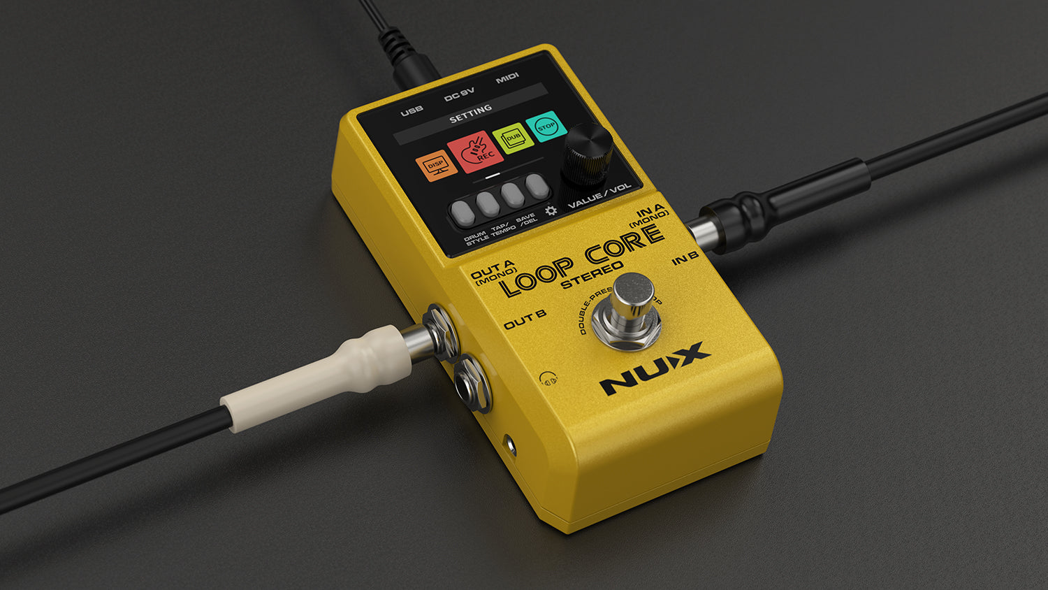NU-X Loop Core Stereo Pedal with drum machine~ looper