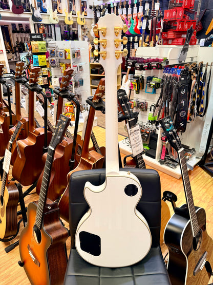 ⚡️7lb⚡️Epiphone Limited Edition Les Paul Custom Lite~ Alpine White & Gold~ 2019!