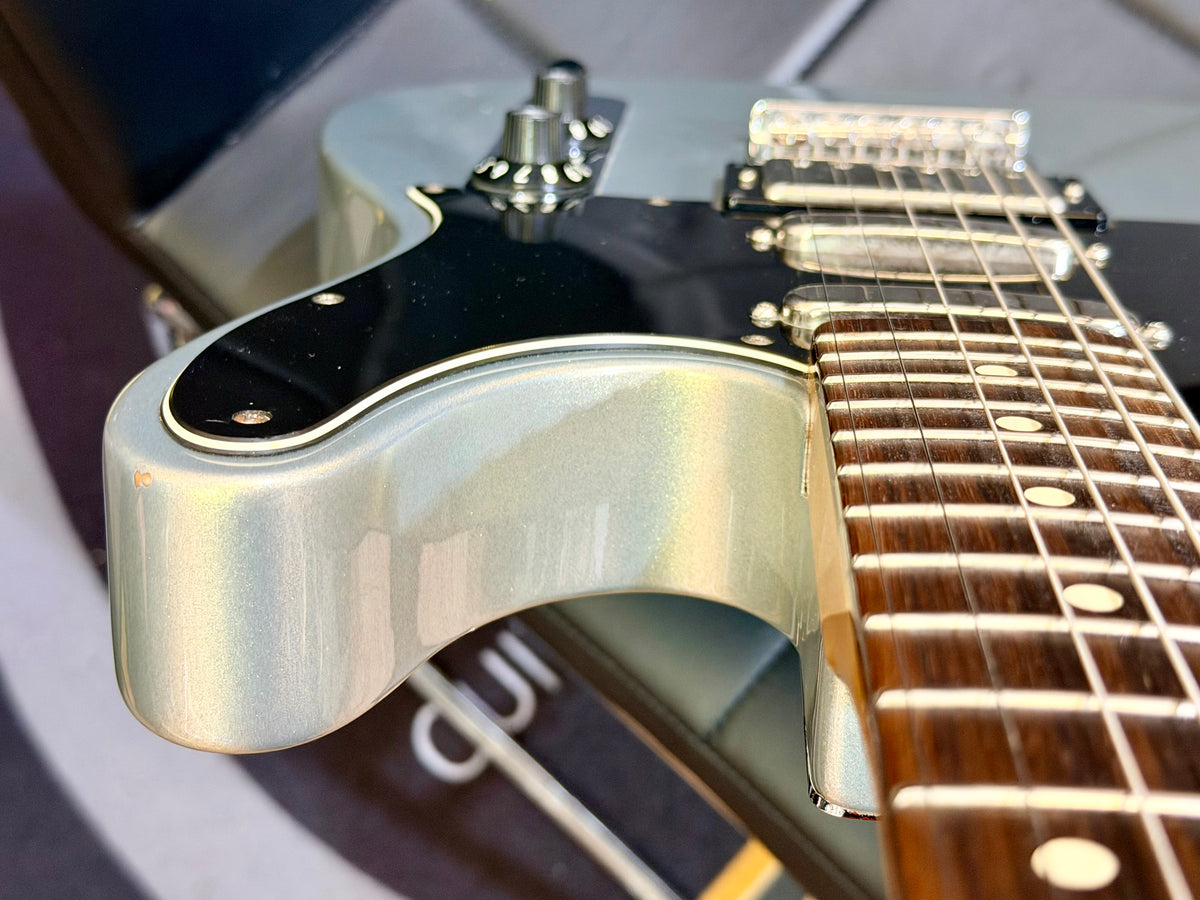 🔥2012🔥 Fender Blacktop Telecaster Baritone~ Ghost Silver HSS~ Mexican MIM Tele
