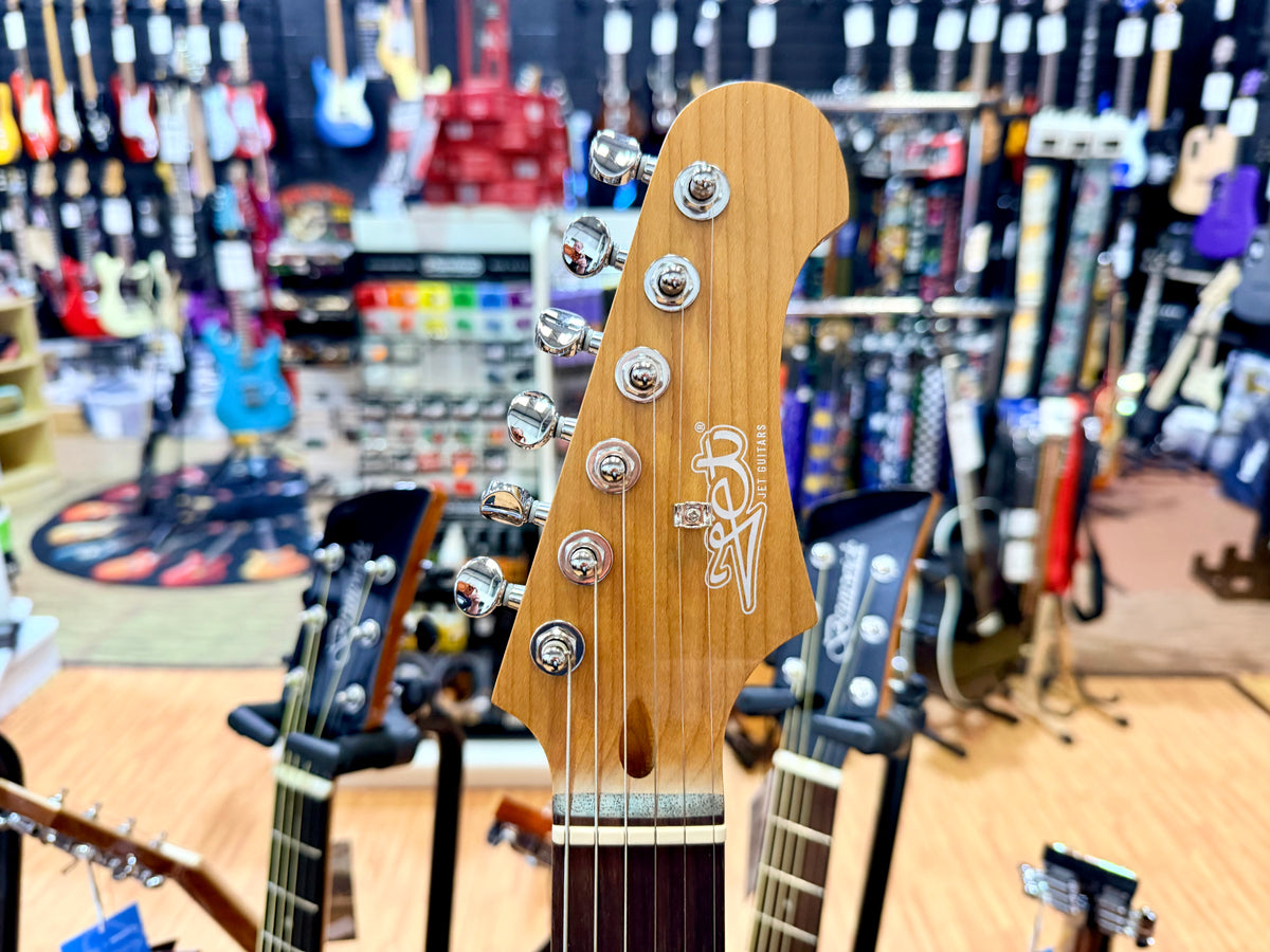 Jet Guitars JS-300~ Metallic Plum~ Rosewood Fingerboard~ Roasted Maple Neck