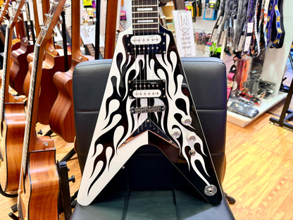 🔥RARE🔥 Dean Michael Schenker Flying V Custom Flames~ 2021 Korea Guitar + Case!