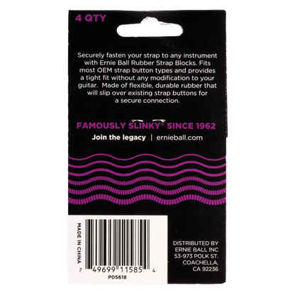 Ernie Ball Strap Blocks- Purple