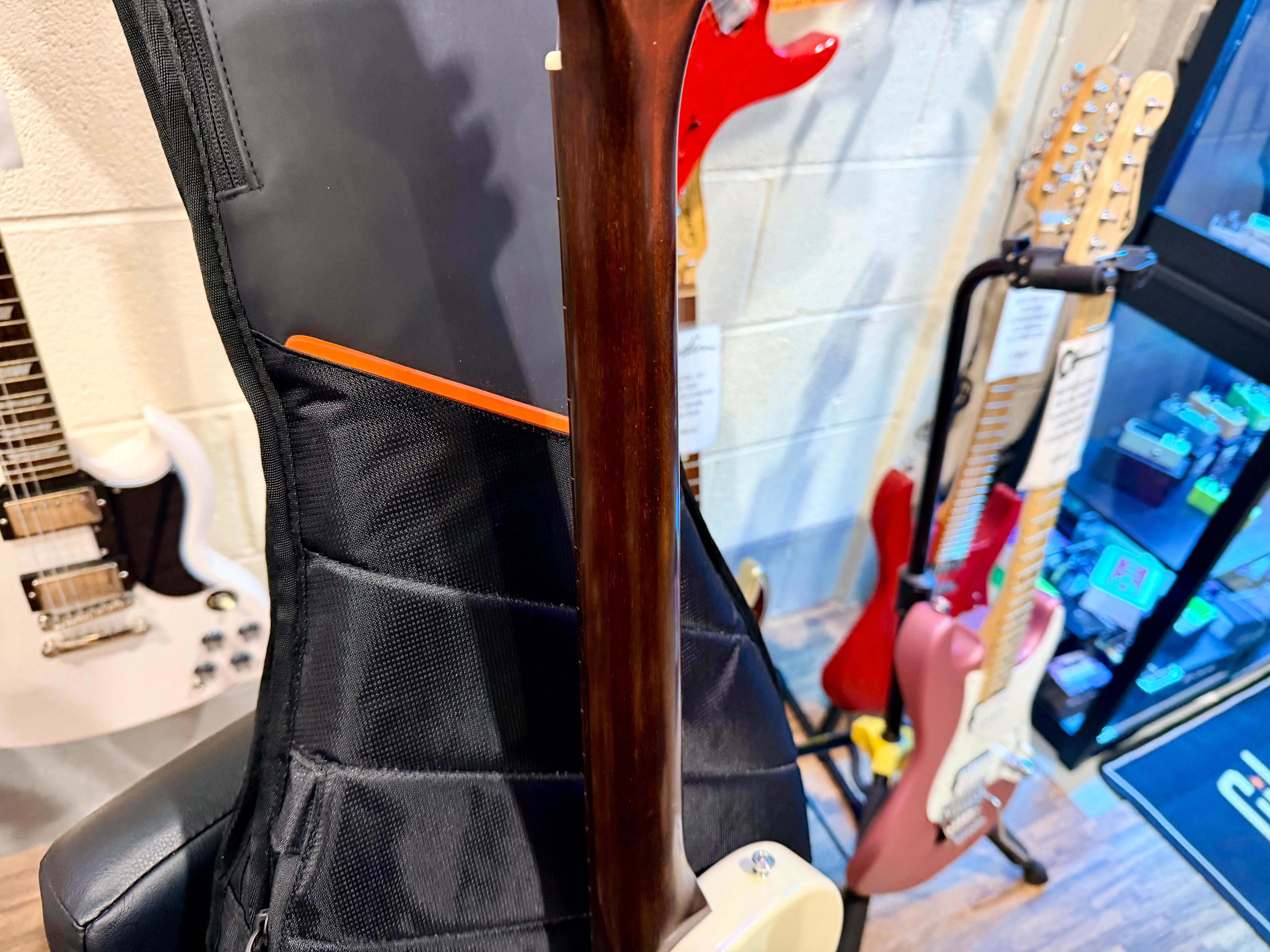 🌟NEW🌟 Harmony Juno Standard Electric~ Pearl White Gold Foil P90 + Mono Case!