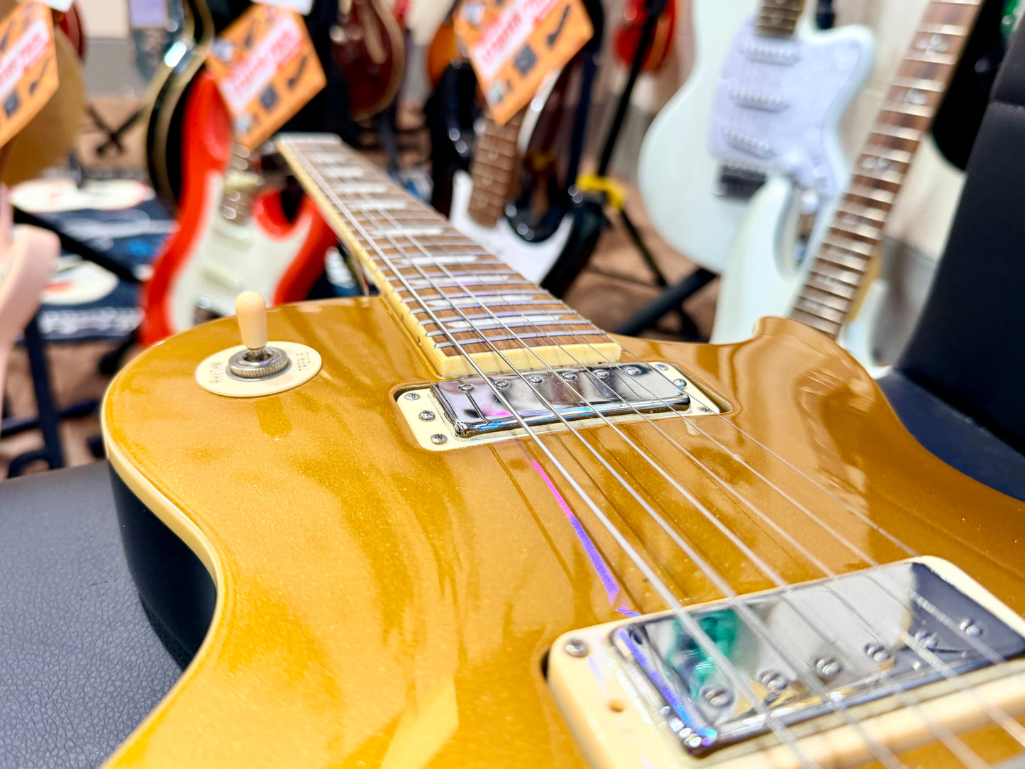 🔥2009🔥 Burny Les Paul Gold Top~ Super Grade Model~ RARE W/Mini Humbuckers!